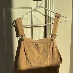 Tan Overall Dress